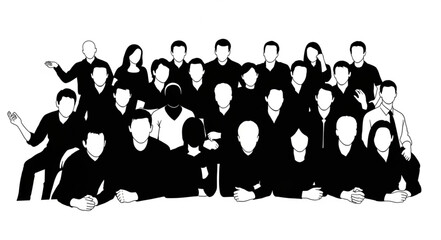 Group of Musicians Posing Together. © dada