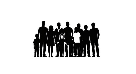 Group of People Standing Together.