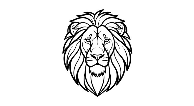 lion head vector