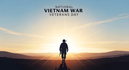 Fototapeta premium National Vietnam War Veterans Day for all veterans and their families