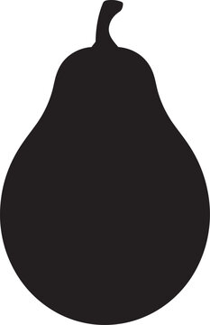 Abiu silhouette icon isolated on transparent background for food design and fruit graphic