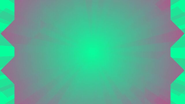 Abstract Green Background with Pink Edges.