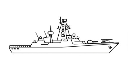 Military Naval Warship Vessel Ship. © Agus