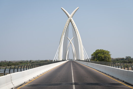 Okavango Delta Bridge, Mohembo, Botswana, Africa