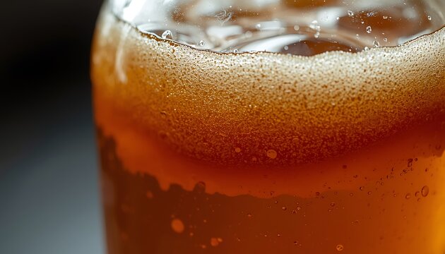 Kombucha scoby in jar