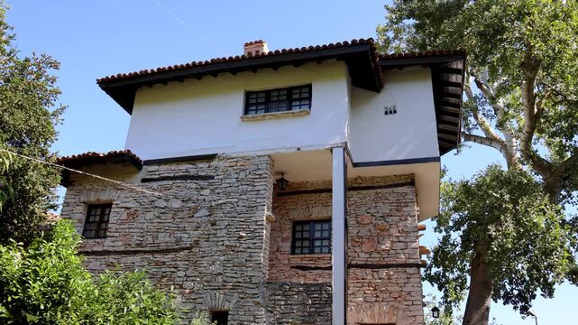 Building in Palace architectural park and botanical garden complex Balchik town, Bulgaria