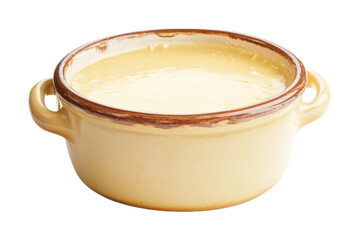 French Onion Soup for Classic French Cuisine - Isolated on White Background