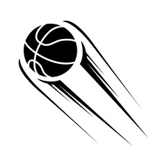 Basketball icon vector. Three pointer Illustration sign. Throwing the ball symbol or logo. © Denys