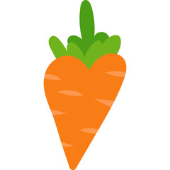 Heart Shaped Carrot Illustration