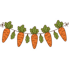 Carrot Garland Decoration