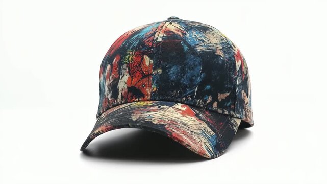 Stylish front view men's cotton baseball caps, Front view of fashionable men's cotton baseball caps