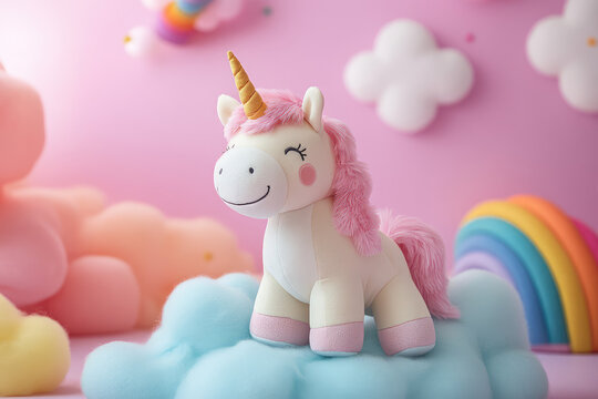 pink toy unicorn
