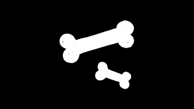 Bone Icon Set &ndash; Symbol of Pets, Anatomy, and Playfulness