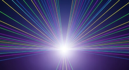 Abstract visualization of geometric lines perfectly converging on a central axis, illustrating focus, hub, core, and precision, pattern, strategy, nexus