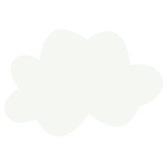 Simple White Cloud Icon