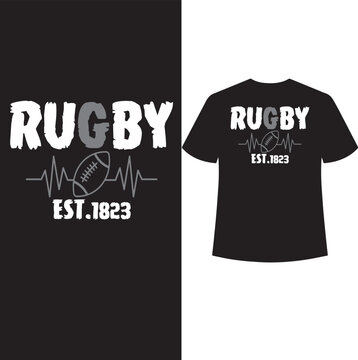 RUGBY EST.1823 t shirt design