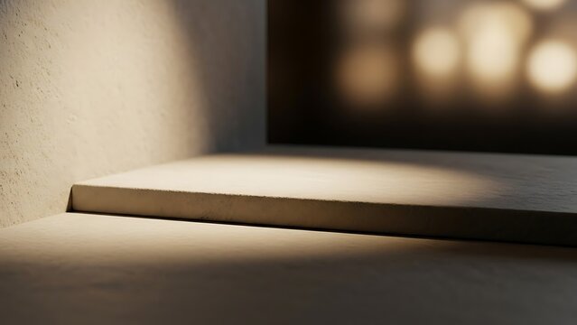 Empty Platform with Soft Shadows.