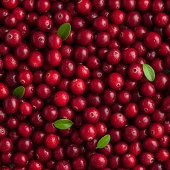 Vibrant Cranberry Extravaganza Fresh Berries in Abundance for Bold Holiday Themes and Backdrops