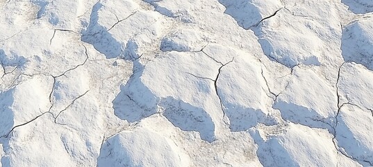 Detailed Crackled Surface with Ice-Styled Texture on a White Backdrop Abstract Background Image