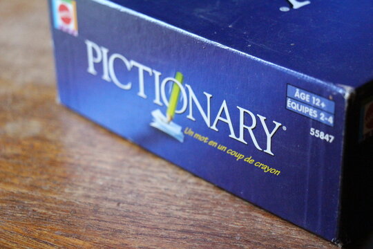 Pictionary board game