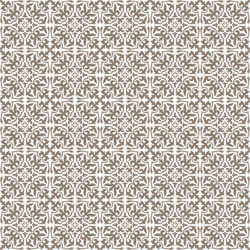 Seamless pattern with decorative elements. Seamless background from a floral ornament, Fashionable modern wallpaper or textile, ceramic, tile. Vector background. Template for design