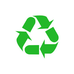 Obraz premium Green Universal Recycling Symbol Vector for Environmental Sustainability