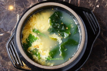 ワカメ玉子スープ
