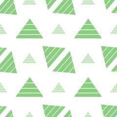 Obraz premium Green Triangle Seamless Pattern Background. Minimal Green Triangle Repeat Pattern. Abstract Green Triangle Geometric Pattern