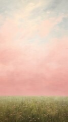 Obraz premium Grassland outdoors painting horizon.