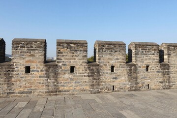 Ancient Stone Wall - Classic Architecture Detail