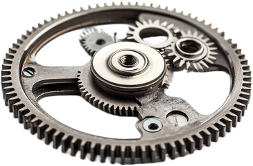 Timing Gear Isolated on White Background - Precision Timing Gear for Engine Synchronization