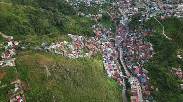 Aerial View Of Valley Of Colors In La Trinidad, Benguet, Philippines