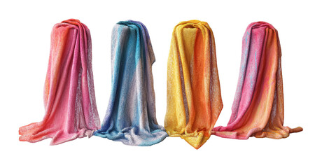 Naklejka premium Towel Set Icon Isolated on White Background for Bathroom Essentials