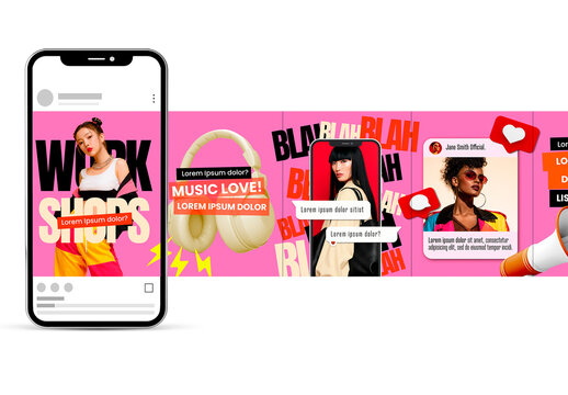 Bold Colorful Style Multipurpose Social Media Carousel