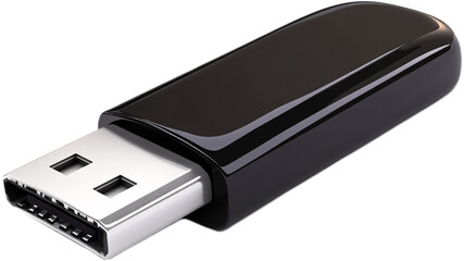 USB Rechargeable Flashlight Isolated on White Background - Rechargeable LED Flashlight