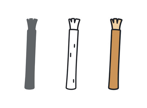 miswak three miswak stick light wood brown