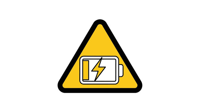Low Battery Warning Sign.