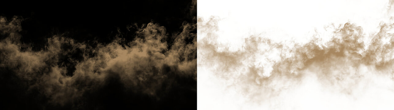 Sand, dust, brown, natural, smoke realistic dust PNG with brown sandstorm cloud and textured explosion. This PNG Overlay is transparent, ideal for desert scenes, pollution or storm effects.