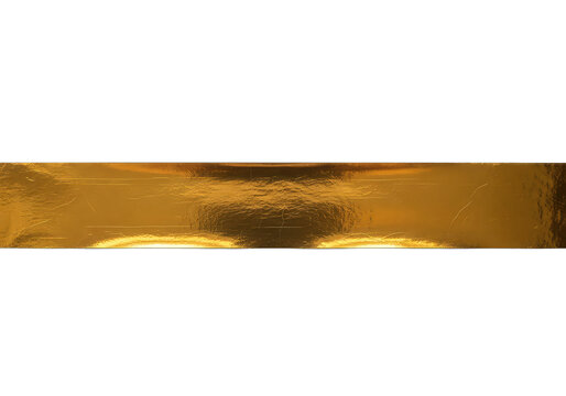 Gold foil texture seamless pattern shiny metallic surface isolated on transparent background