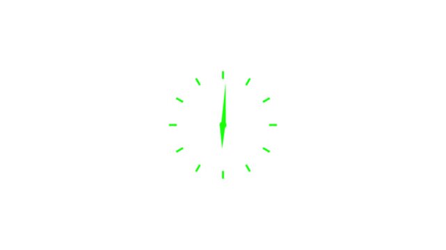 Round wall clock blue animation. The timer counts down the time. Wall clock time working office hours animated. timer timelapse video animation 4k,made by arif 