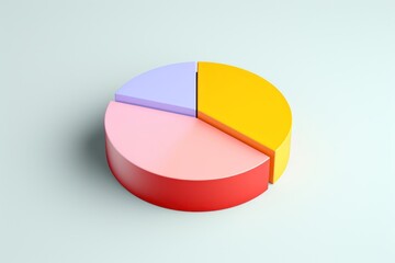 Obraz premium Pie chart investment diagram circle.