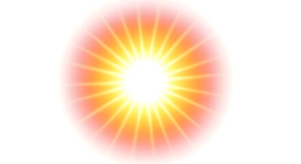 Obraz premium Vibrant light effect background with radiant sunburst