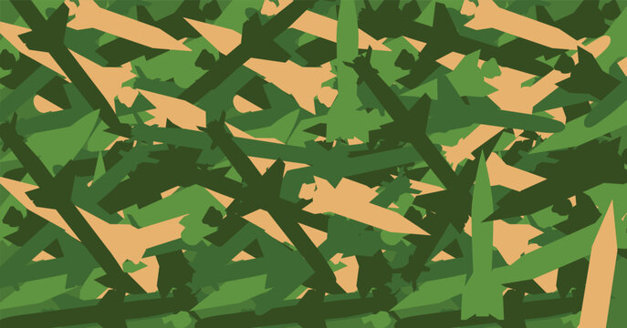 Military rocket pattern camo background