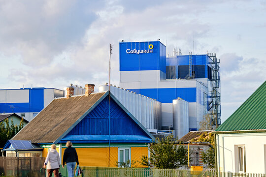 Bereza, Belarus. Sep 23, 2025.  JSC Savushkin Product - leader of dairy industry in the Republic of Belarus, one of the largest manufacturers of natural dairy products in the Eastern European region