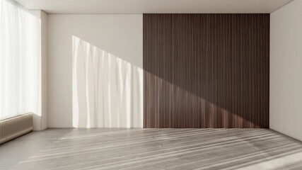 Naklejka premium Large luxury modern bright interiors Living room mockup illustration 3D rendering Generated Color Image