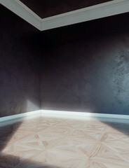 Naklejka premium Large luxury modern bright interiors Living room mockup illustration 3D rendering Generated Color Image