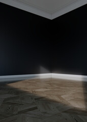 Naklejka premium Large luxury modern bright interiors Living room mockup illustration 3D rendering Generated Color Image