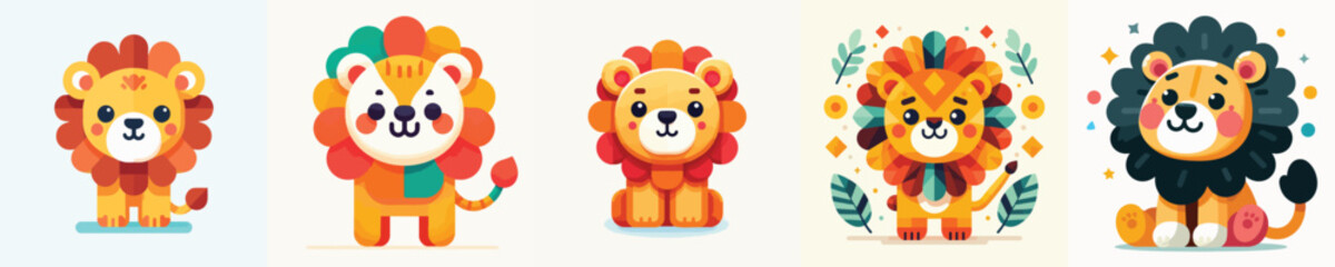 Obraz premium vector of a lion king