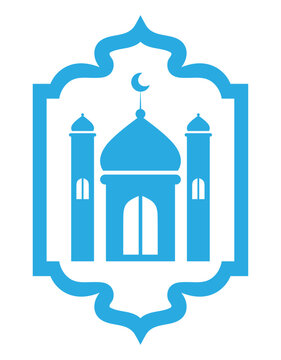 Mosque icon | Islamic icon including mosque, star, Minar, border/frame for web, mobile, apps | Taz mahal icon | Blue Mosque icon vector illustration