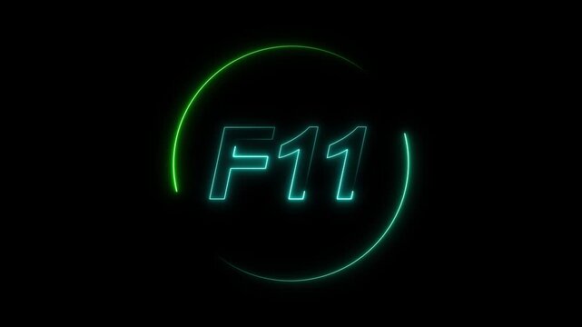 Bright green neon letter symbol with blue and green arc animation. Bright green neon letter futuristic technology concept. Bright green neon letter glowing digital logo style visual.